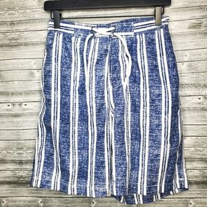 Trunks Surf & Swim Co Blue Striped Swim Trunks Size Small